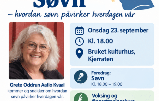🗣️Temamøte onsdag 23.september – Søvn!🗣️