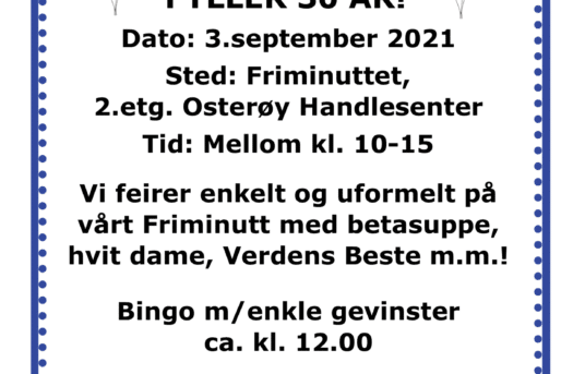 30års Jubileum Friminuttet