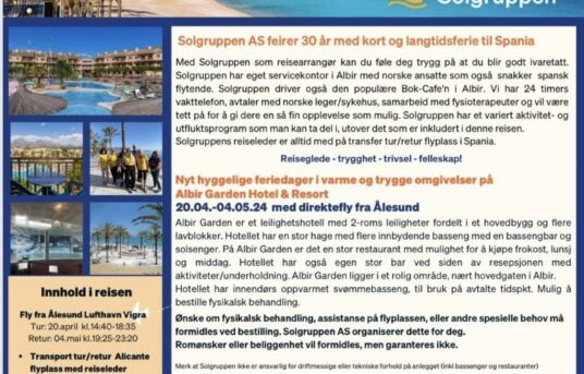 Vårtur til vakre ALBIR, Spania