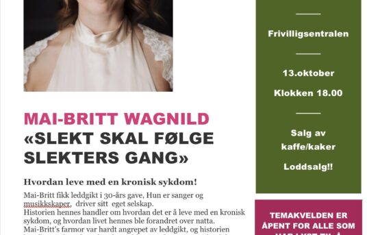 Temakveld med Mai-Britt Wagnild