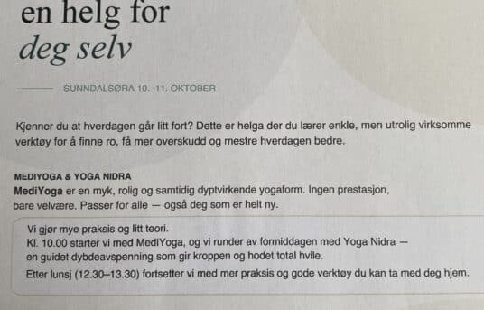 MediYoga og Yoga Nidra