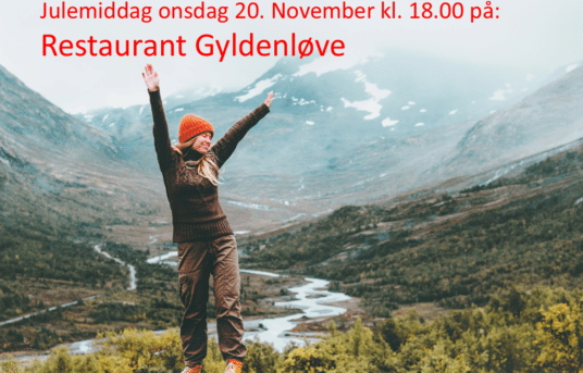 Julemiddag på Gyldenløve Restaurant: Onsdag 20. November kl. 18.00 (Påmeldingsfrist mandag 04.11)