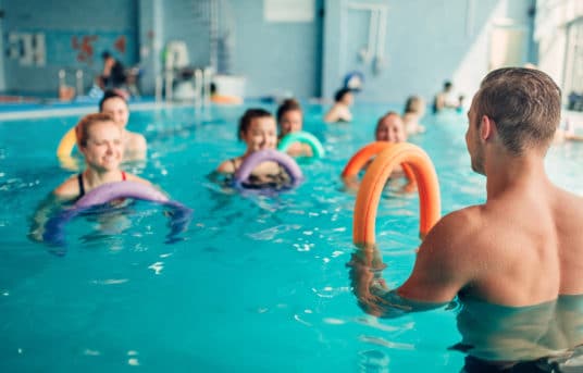 Trening i varmtvann på Aquarama