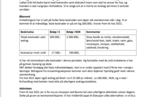 Hei gode venner av Reuma-Sol