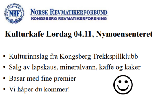KULTURKAFÈ LØRDAG 4. NOVEMBER