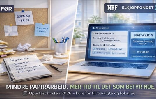 NRF Buskerud fikk støtte fra Elkjøpfondet – satser på AI-kurs i hele fylket